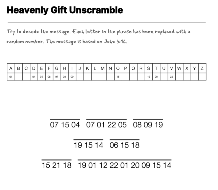 What's on the Inside Counts cryptogram